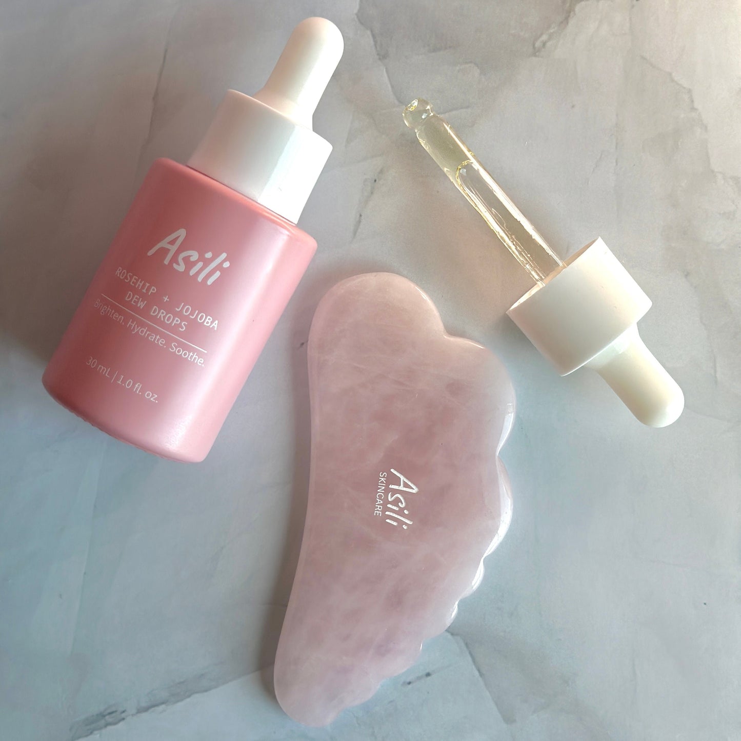 The Rose Quartz Gua Sha Tool